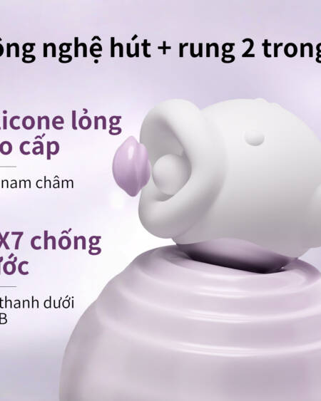 Máy Massage Hút & Rung 2 Trong 1 I-HANDE® Sea Elf - Silicone Lỏng, Kháng Nước IPX7 🌸